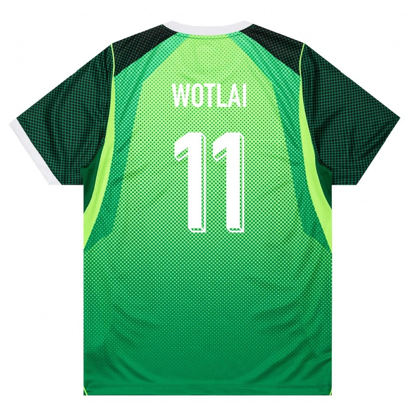 Danxen Barn Nigeria Daniel Wotlai #11 Grön Vit Hemmatröja Matchtröjor 26-28 Tröjor T-Tröja