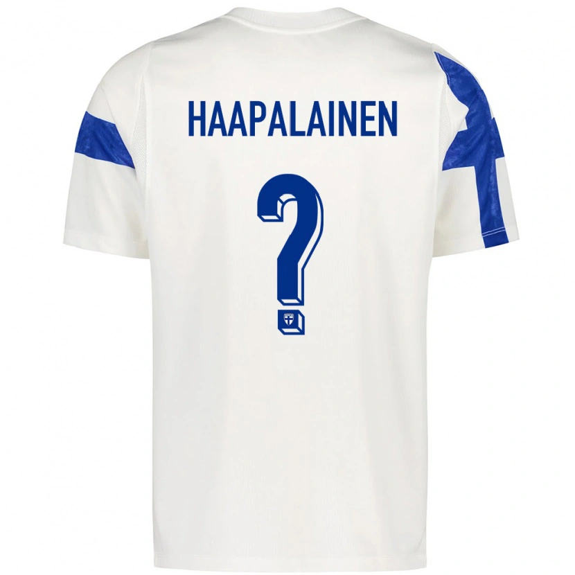 Danxen Barn Finland Ruslan Haapalainen #0 Vit Blå Hemmatröja Matchtröjor 26-28 Tröjor T-Tröja