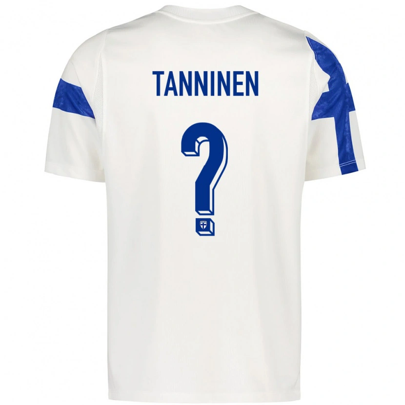 Danxen Barn Finland Eemil Tanninen #0 Vit Blå Hemmatröja Matchtröjor 26-28 Tröjor T-Tröja