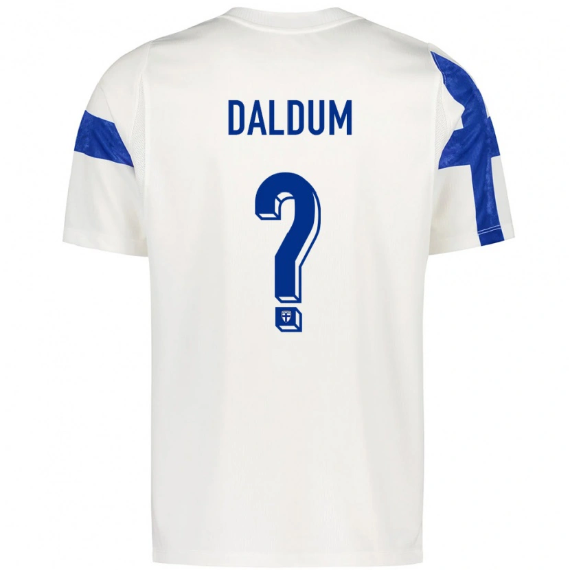 Danxen Barn Finland Sonosi Daldum #0 Vit Blå Hemmatröja Matchtröjor 26-28 Tröjor T-Tröja