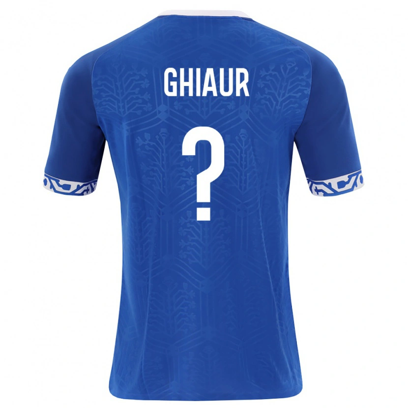 Danxen Barn Moldavien Octavian Ghiaur #0 Kunglig Blå Vit Hemmatröja Matchtröjor 26-28 Tröjor T-Tröja
