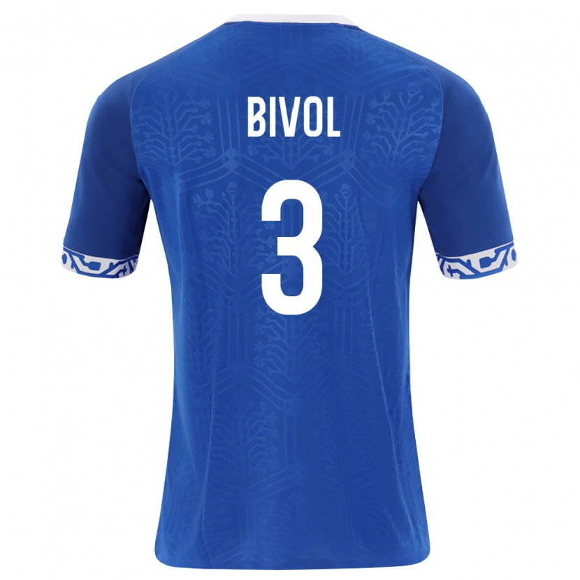 Danxen Barn Moldavien Victor Bivol #3 Kunglig Blå Vit Hemmatröja Matchtröjor 26-28 Tröjor T-Tröja