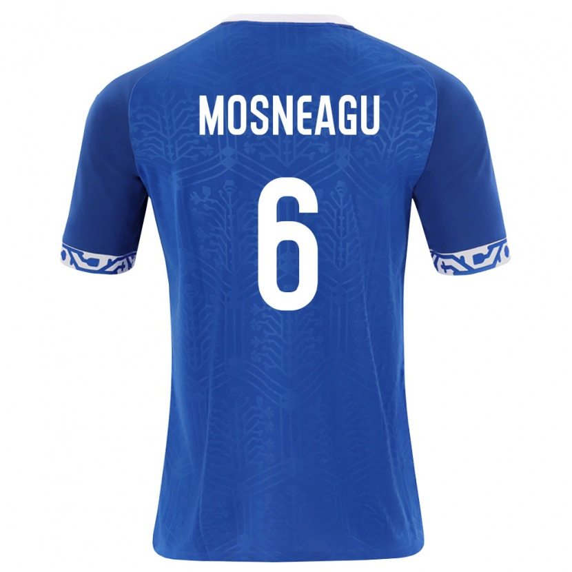 Danxen Barn Moldavien Gheorghe Mosneagu #6 Kunglig Blå Vit Hemmatröja Matchtröjor 26-28 Tröjor T-Tröja