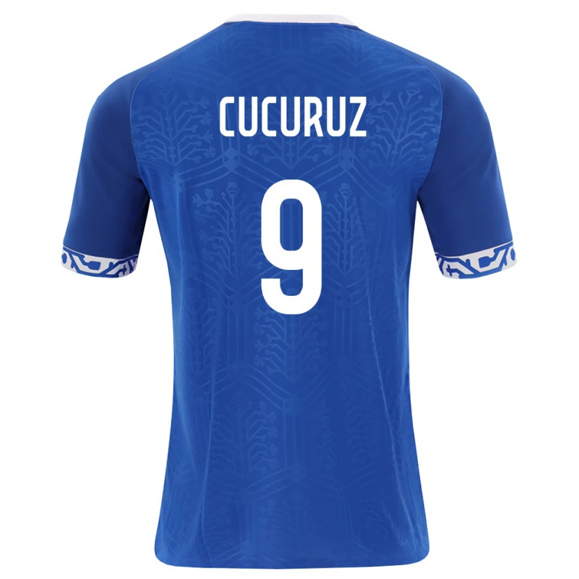 Danxen Barn Moldavien Nichita Cucuruz #9 Kunglig Blå Vit Hemmatröja Matchtröjor 26-28 Tröjor T-Tröja