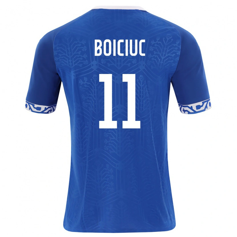 Danxen Barn Moldavien Alexandru Boiciuc #11 Kunglig Blå Vit Hemmatröja Matchtröjor 26-28 Tröjor T-Tröja