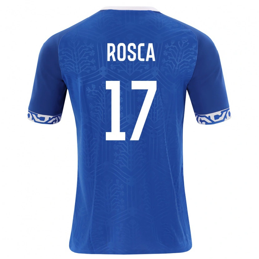 Danxen Barn Moldavien Bogdan Rosca #17 Kunglig Blå Vit Hemmatröja Matchtröjor 26-28 Tröjor T-Tröja