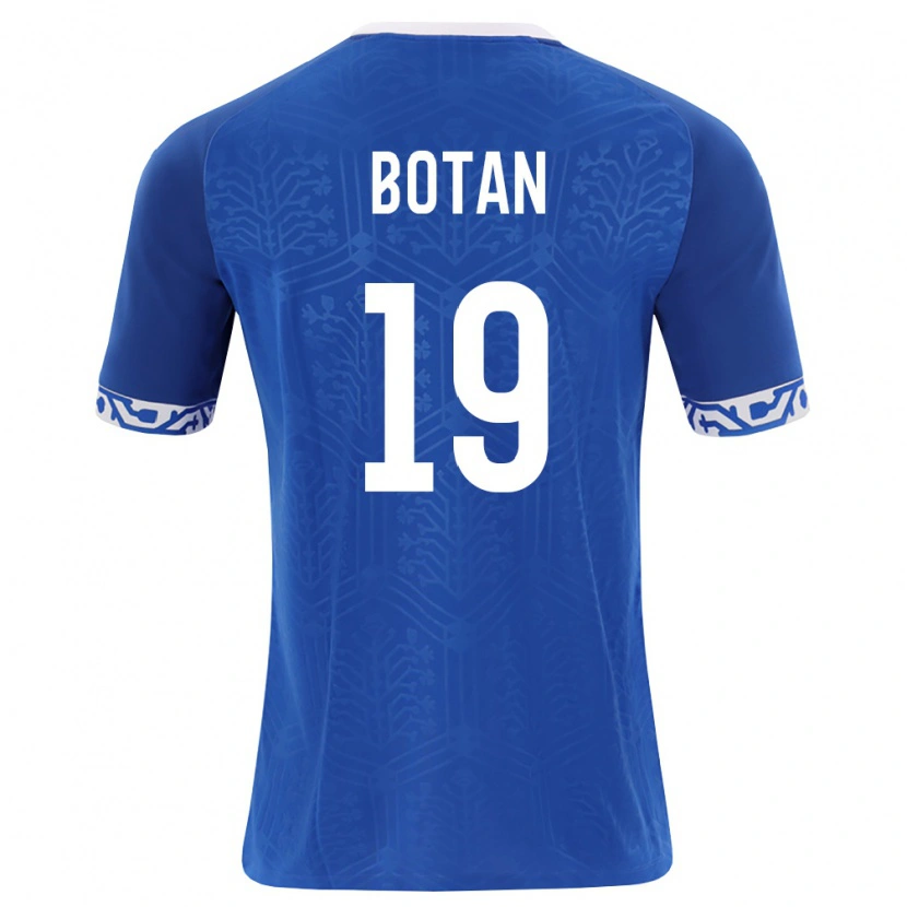 Danxen Barn Moldavien Dan-Angelo Boțan #19 Kunglig Blå Vit Hemmatröja Matchtröjor 26-28 Tröjor T-Tröja