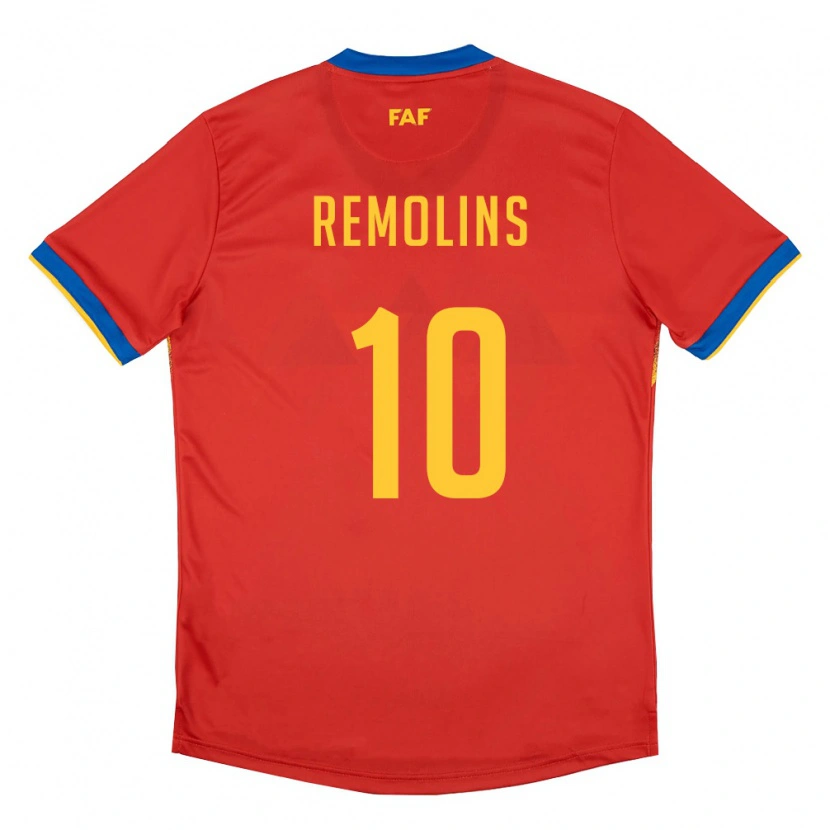 Danxen Barn Andorra Ot Remolins #10 Röd Blå Gul Hemmatröja Matchtröjor 26-28 Tröjor T-Tröja