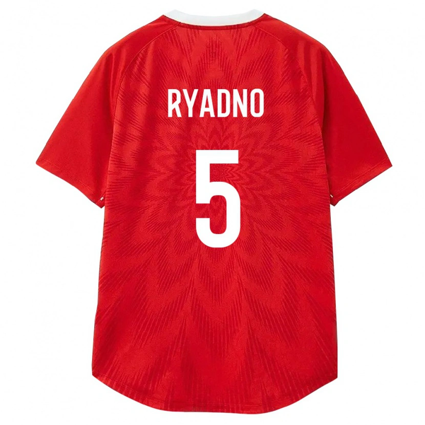 Danxen Barn Ryssland Mikhail Ryadno #5 Röd Vit Brun Hemmatröja Matchtröjor 26-28 Tröjor T-Tröja