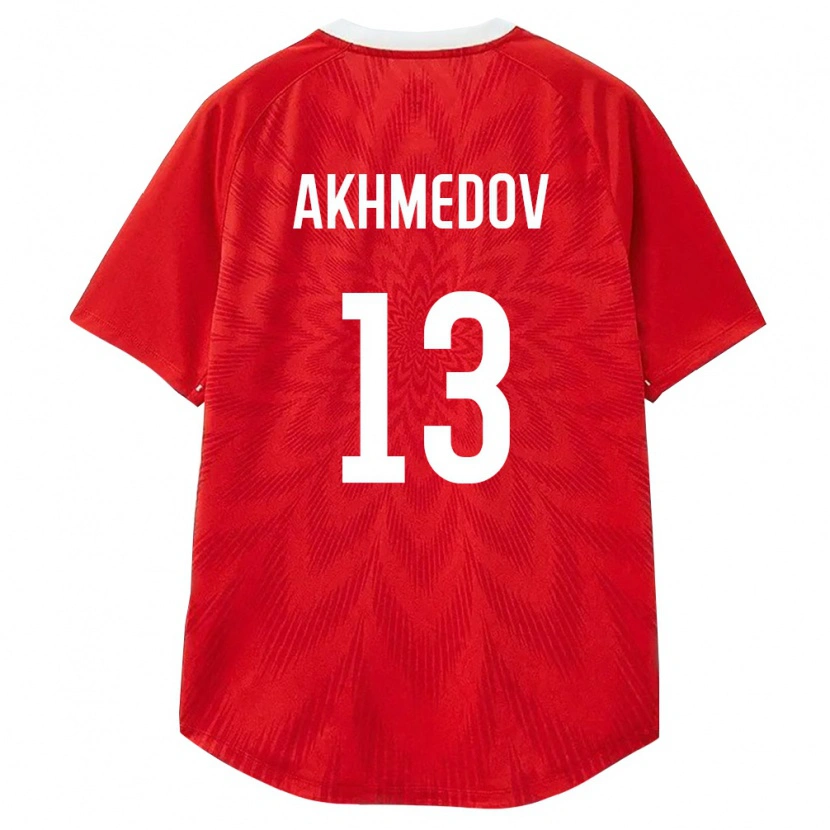 Danxen Barn Ryssland Ilyas Akhmedov #13 Röd Vit Brun Hemmatröja Matchtröjor 26-28 Tröjor T-Tröja