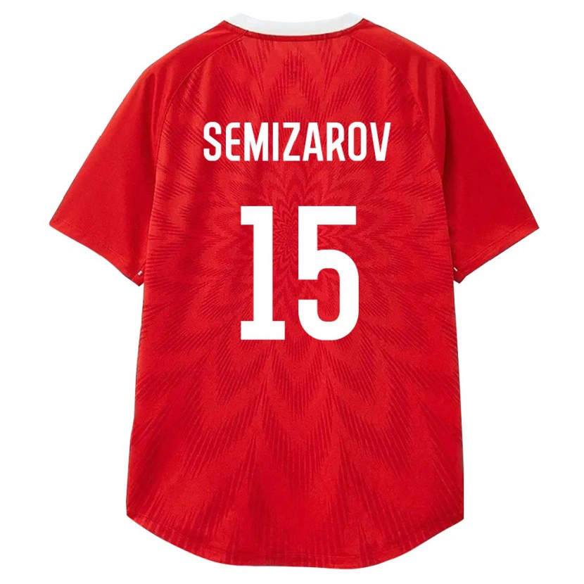 Danxen Barn Ryssland Oleg Semizarov #15 Röd Vit Brun Hemmatröja Matchtröjor 26-28 Tröjor T-Tröja