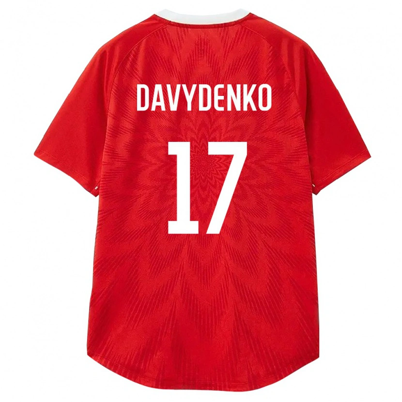 Danxen Barn Ryssland Mikhail Davydenko #17 Röd Vit Brun Hemmatröja Matchtröjor 26-28 Tröjor T-Tröja