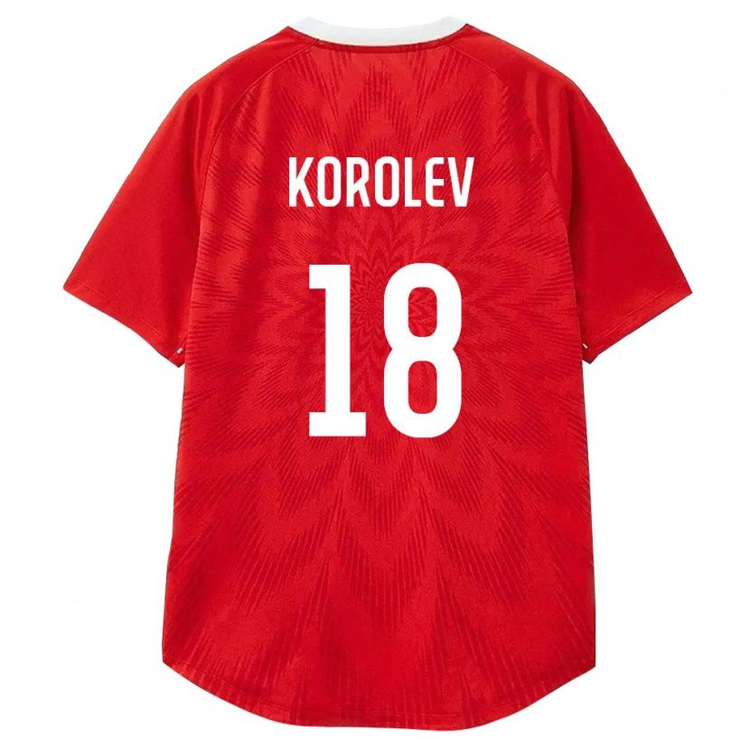 Danxen Barn Ryssland Andrey Korolev #18 Röd Vit Brun Hemmatröja Matchtröjor 26-28 Tröjor T-Tröja