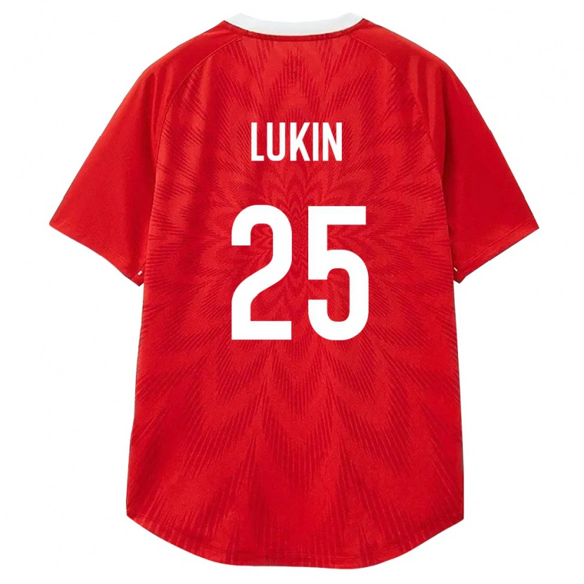 Danxen Barn Ryssland Matvey Lukin #25 Röd Vit Brun Hemmatröja Matchtröjor 26-28 Tröjor T-Tröja