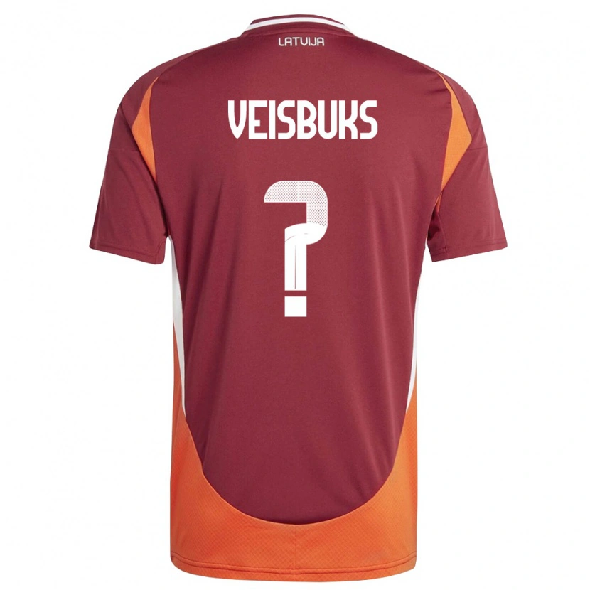 Danxen Barn Lettland Davis Veisbuks #0 Djup Röd Vit Orange Hemmatröja Matchtröjor 26-28 Tröjor T-Tröja