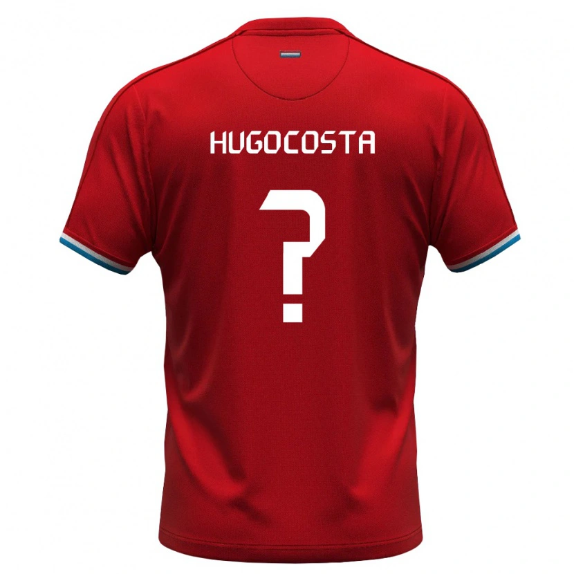 Danxen Barn Luxemburg Hugo Da Cunha Costa #0 Röd Vit Blå Hemmatröja Matchtröjor 26-28 Tröjor T-Tröja