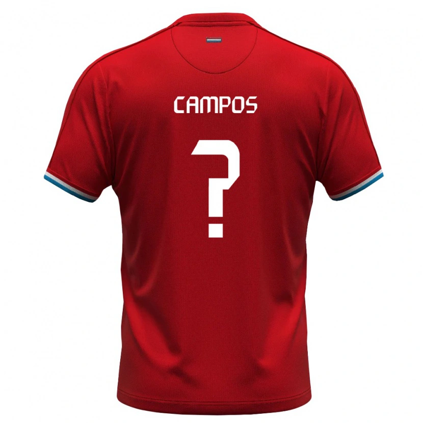 Danxen Barn Luxemburg Nayan Campos #0 Röd Vit Blå Hemmatröja Matchtröjor 26-28 Tröjor T-Tröja