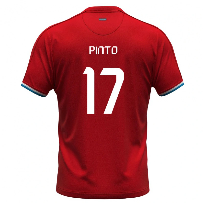 Danxen Barn Luxemburg Mica Pinto #17 Röd Vit Blå Hemmatröja Matchtröjor 26-28 Tröjor T-Tröja