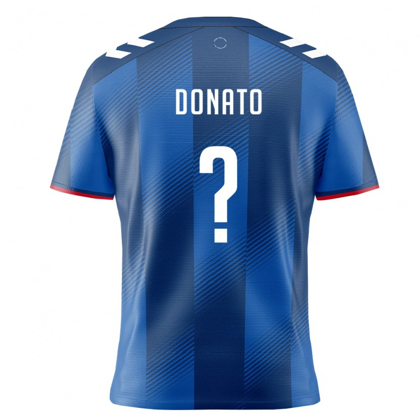 Danxen Barn Puerto Rico Benjamin Donato #0 Kunglig Blå Röd Vit Hemmatröja Matchtröjor 26-28 Tröjor T-Tröja