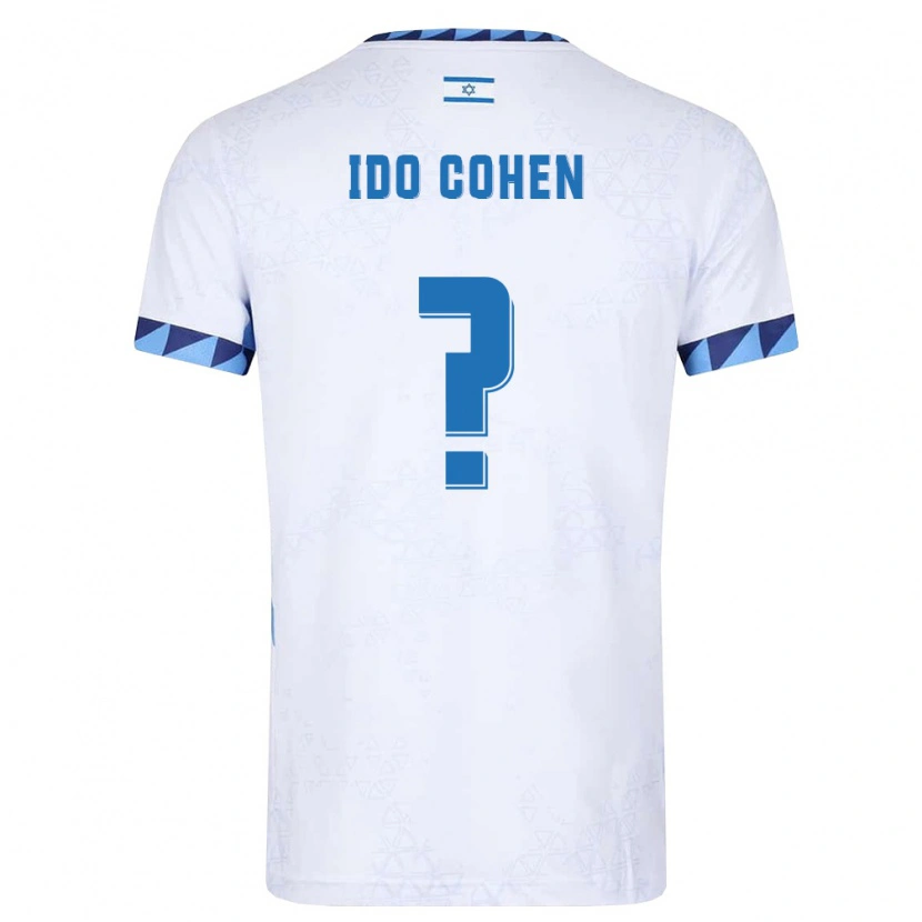 Danxen Barn Israel Ido Cohen #0 Vit Ljusblå Hemmatröja Matchtröjor 26-28 Tröjor T-Tröja