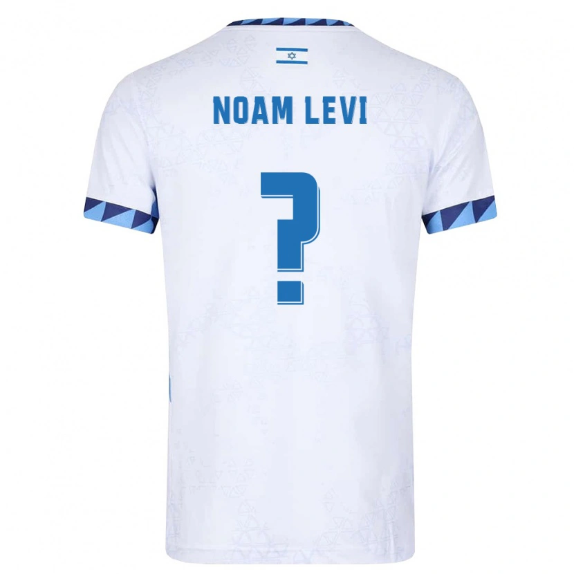 Danxen Barn Israel Noam Levi #0 Vit Ljusblå Hemmatröja Matchtröjor 26-28 Tröjor T-Tröja