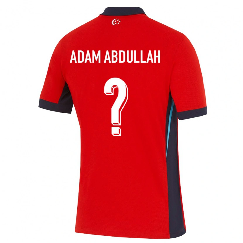 Danxen Barn Singapore Nur Adam Abdullah #0 Röd Vit Svart Hemmatröja Matchtröjor 26-28 Tröjor T-Tröja