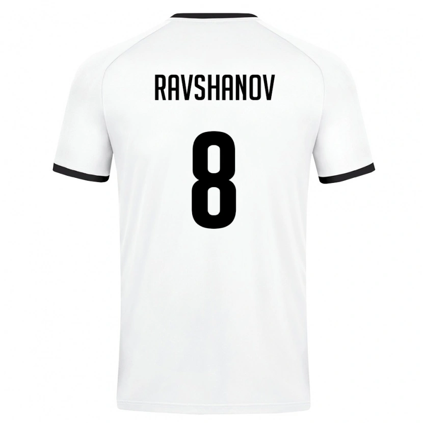 Danxen Barn Uzbekistan Islom Ravshanov #8 Vit Mörk Grön Bortatröja Matchtröjor 26-28 Tröjor T-Tröja