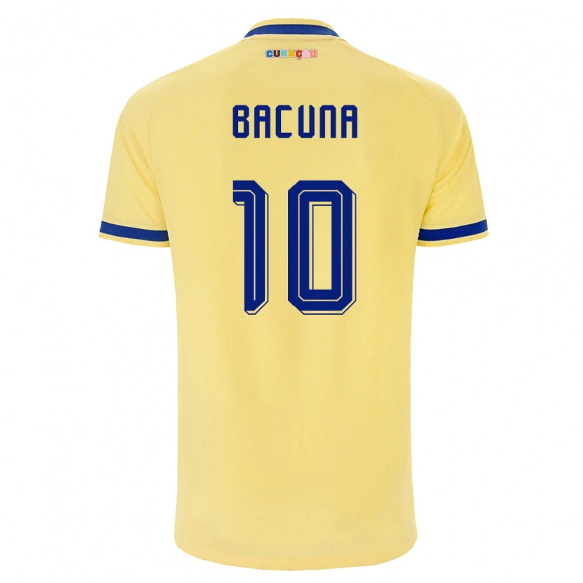 Danxen Barn Curaçao Leandro Bacuna #10 Gul Marin Rosa Bortatröja Matchtröjor 26-28 Tröjor T-Tröja