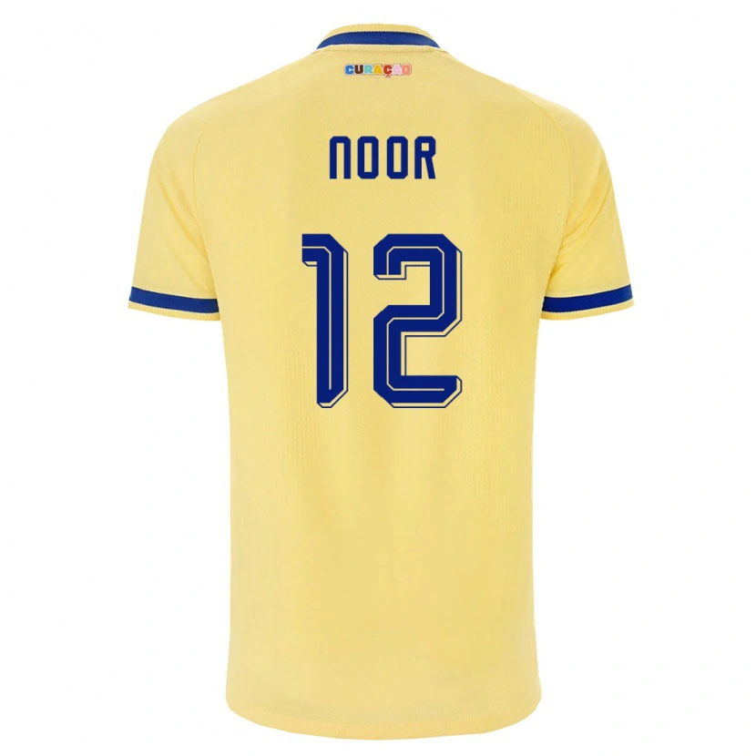 Danxen Barn Curaçao Izjaïr Noor #12 Gul Marin Rosa Bortatröja Matchtröjor 26-28 Tröjor T-Tröja