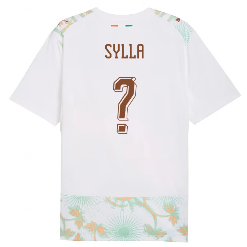 Danxen Barn Elfenbenskusten Abakar Sylla #0 Vit Orange Grön Bortatröja Matchtröjor 26-28 Tröjor T-Tröja