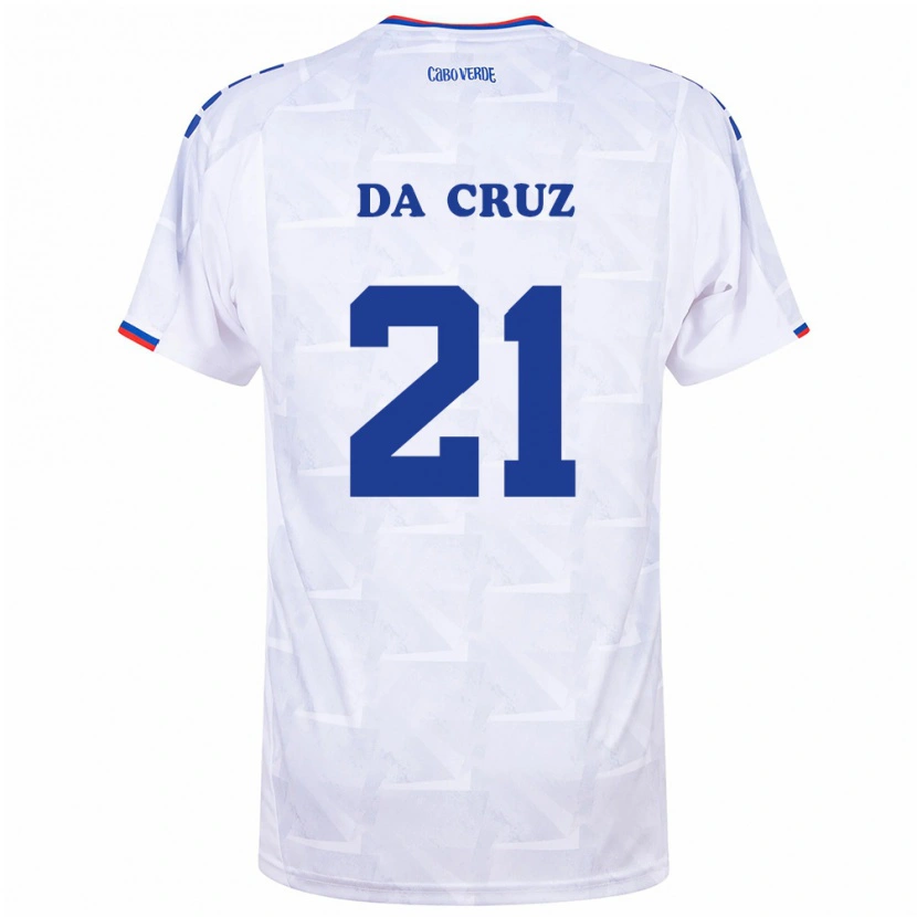 Danxen Barn Kap Verde Alessio Da Cruz #21 Vit Burgund Bortatröja Matchtröjor 26-28 Tröjor T-Tröja