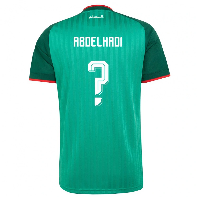 Danxen Barn Algeriet Djeddou Abdelhadi #0 Grön Röd Vit Bortatröja Matchtröjor 26-28 Tröjor T-Tröja