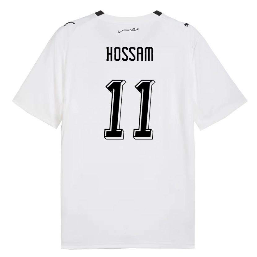 Danxen Barn Egypten Yassin Hossam #11 Vit Grå Svart Bortatröja Matchtröjor 26-28 Tröjor T-Tröja