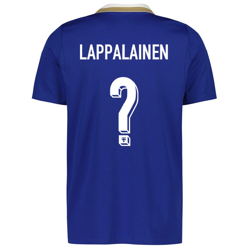 Danxen Barn Finland Elmeri Lappalainen #0 Blå Vit Bortatröja Matchtröjor 26-28 Tröjor T-Tröja