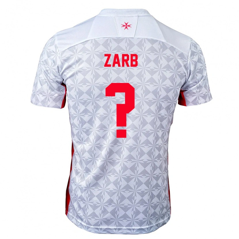 Danxen Barn Malta Jaylen Zarb #0 Grå Vit Röd Bortatröja Matchtröjor 26-28 Tröjor T-Tröja