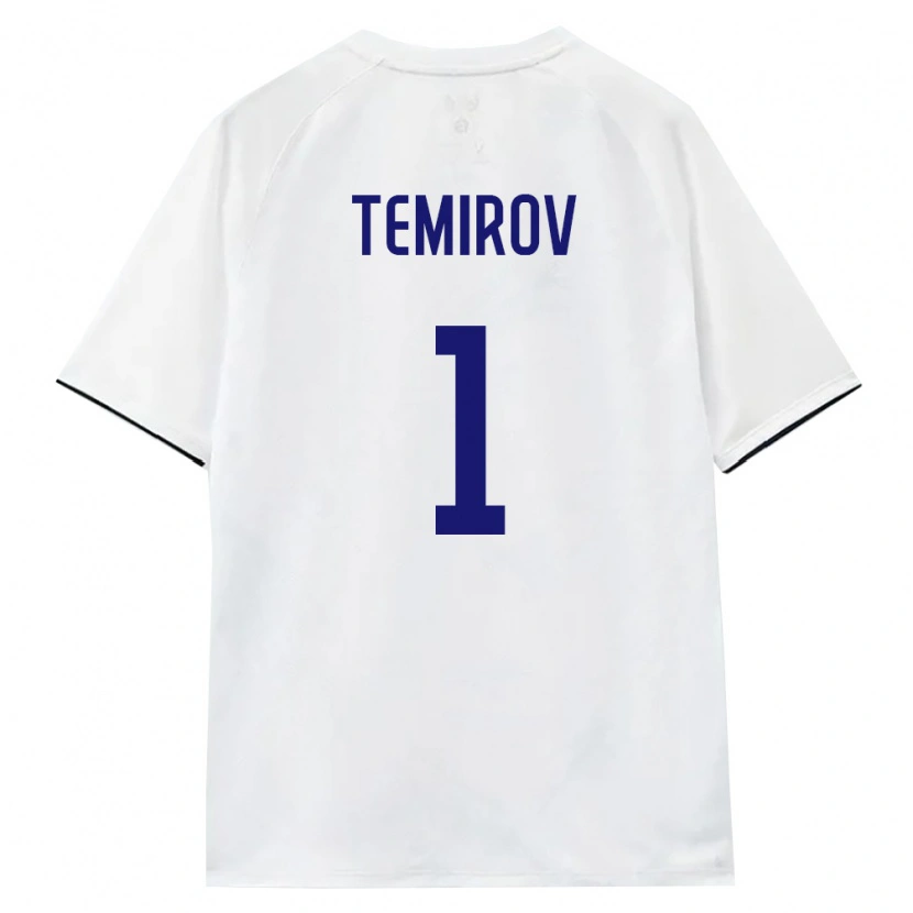 Danxen Barn Ryssland Aleksandr Temirov #1 Vit Brun Svart Bortatröja Matchtröjor 26-28 Tröjor T-Tröja