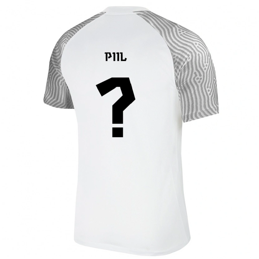 Danxen Barn Estland Rico Piil #0 Vit Grå Bortatröja Matchtröjor 26-28 Tröjor T-Tröja