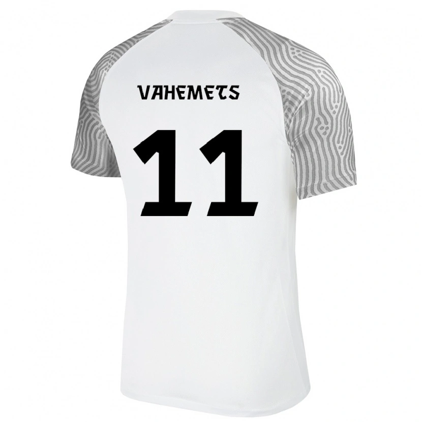 Danxen Barn Estland Oskar Vahemets #11 Vit Grå Bortatröja Matchtröjor 26-28 Tröjor T-Tröja