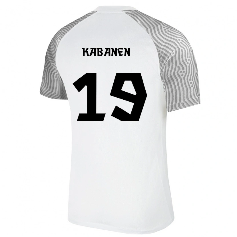 Danxen Barn Estland Kristjan Kabanen #19 Vit Grå Bortatröja Matchtröjor 26-28 Tröjor T-Tröja
