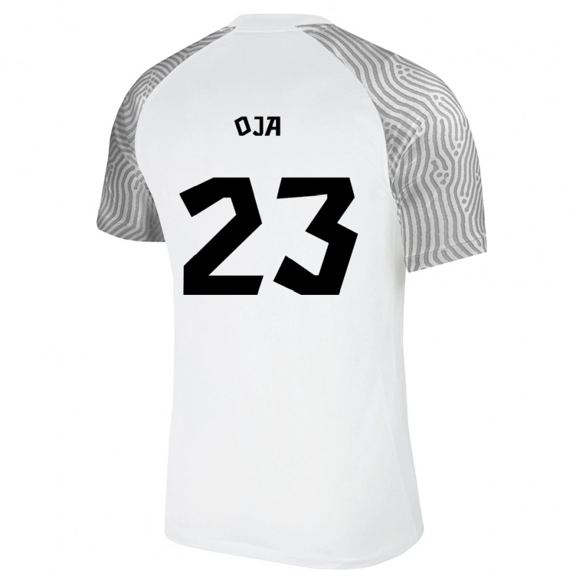 Danxen Barn Estland Johannes Oja #23 Vit Grå Bortatröja Matchtröjor 26-28 Tröjor T-Tröja