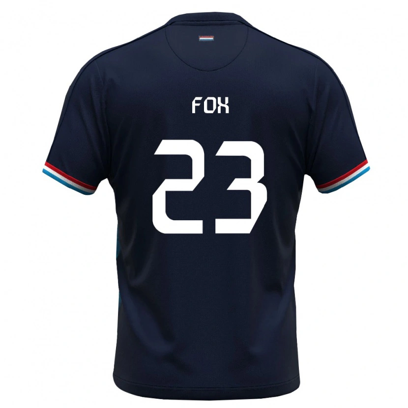 Danxen Barn Luxemburg Lucas Fox #23 Kunglig Blå Röd Bortatröja Matchtröjor 26-28 Tröjor T-Tröja