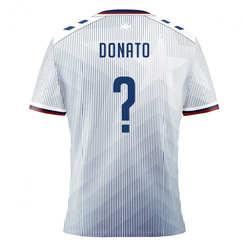 Danxen Barn Puerto Rico Benjamin Donato #0 Kunglig Blå Vit Bortatröja Matchtröjor 26-28 Tröjor T-Tröja