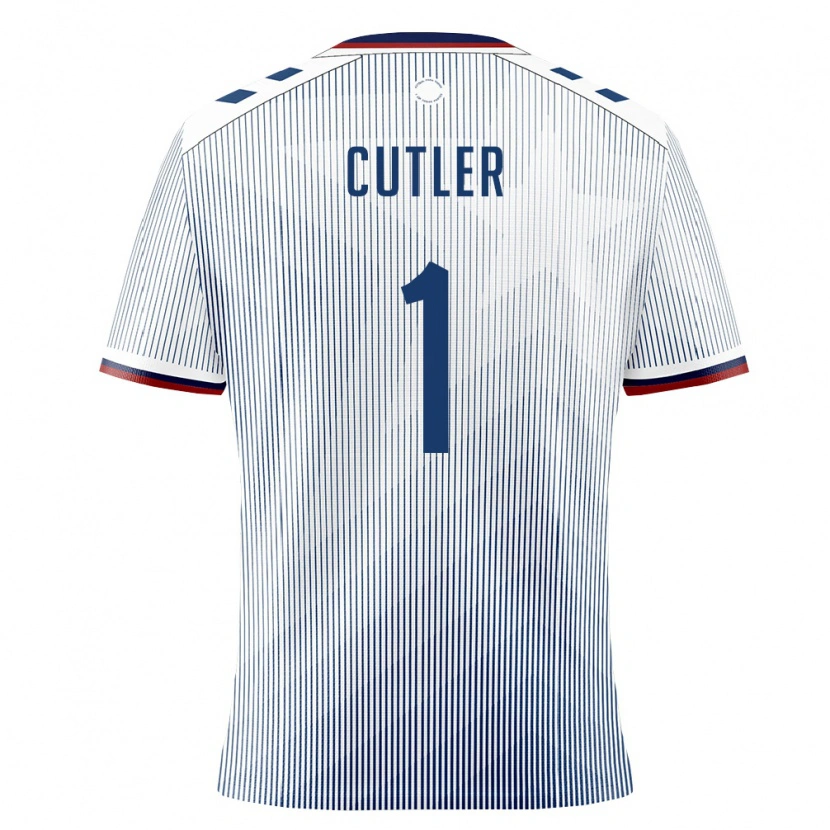 Danxen Barn Puerto Rico Sebastián Cutler #1 Kunglig Blå Vit Bortatröja Matchtröjor 26-28 Tröjor T-Tröja