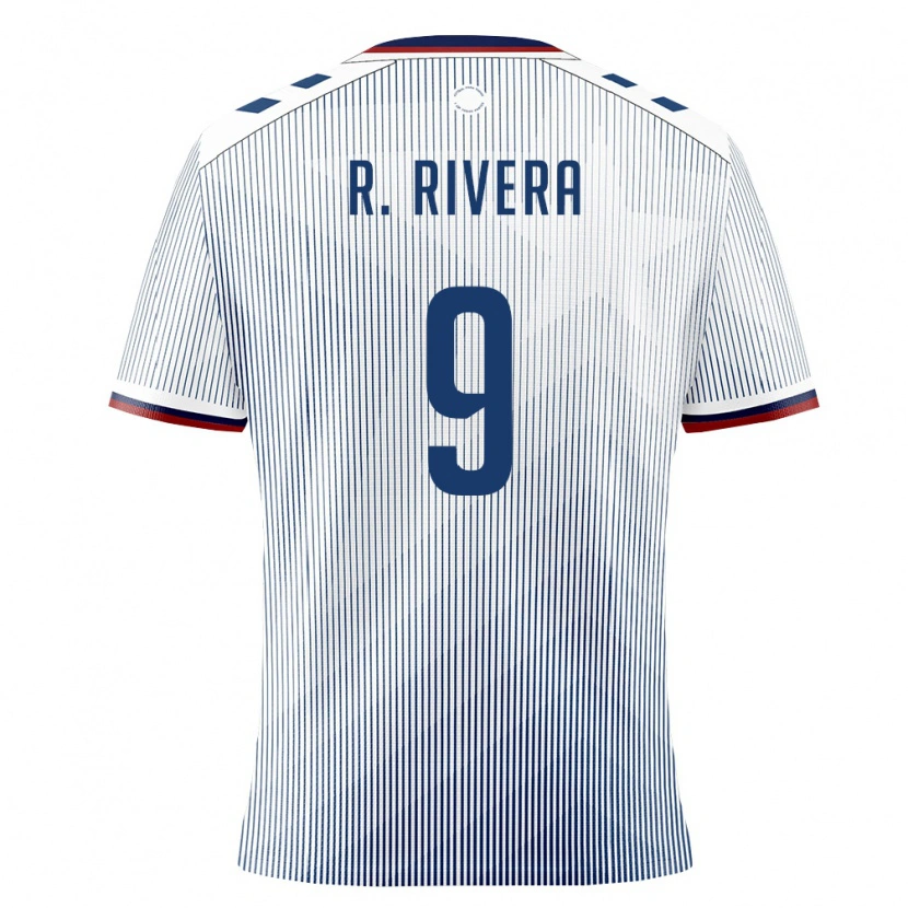 Danxen Barn Puerto Rico Ricardo Rivera #9 Kunglig Blå Vit Bortatröja Matchtröjor 26-28 Tröjor T-Tröja