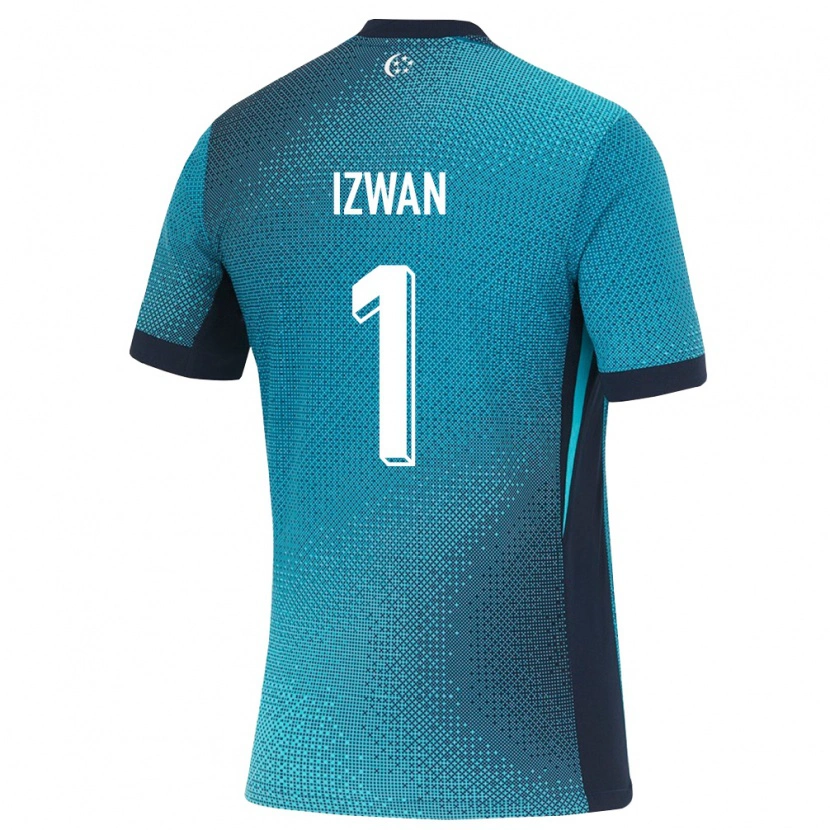 Danxen Barn Singapore Izwan Mahbud #1 Mörk Turkos Svart Bortatröja Matchtröjor 26-28 Tröjor T-Tröja