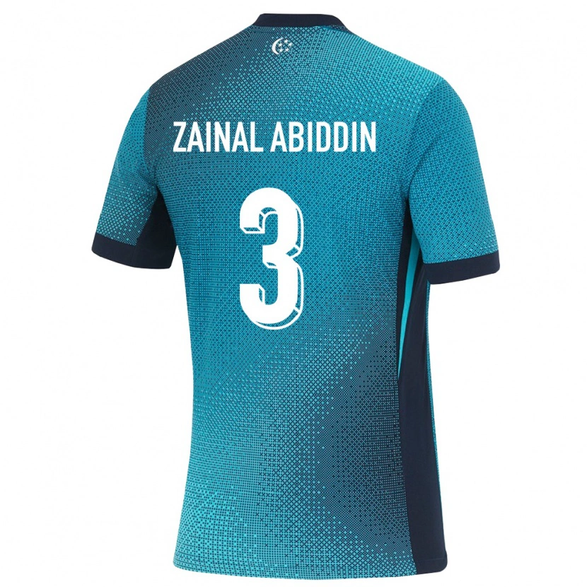 Danxen Barn Singapore Zharfan Zainal Abiddin #3 Mörk Turkos Svart Bortatröja Matchtröjor 26-28 Tröjor T-Tröja