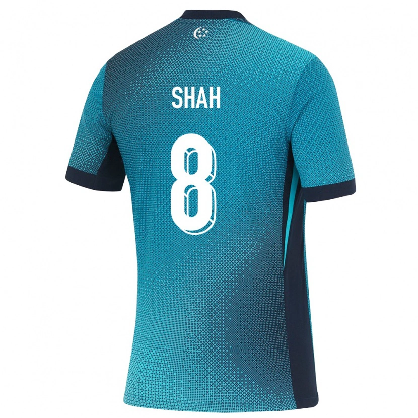 Danxen Barn Singapore Shah Shahiran #8 Mörk Turkos Svart Bortatröja Matchtröjor 26-28 Tröjor T-Tröja