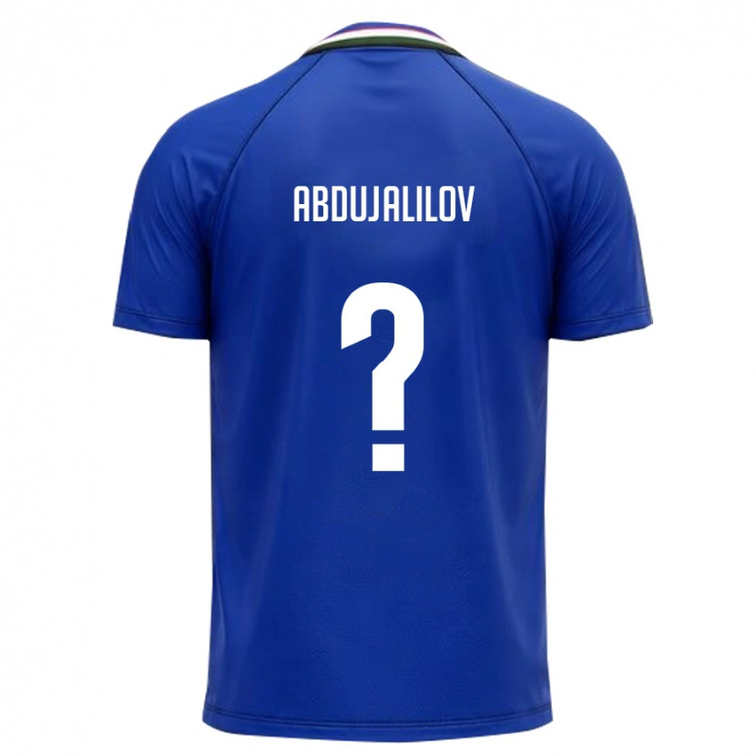 Danxen Män Uzbekistan Timur Abdujalilov #0 Kunglig Blå Vit Hemmatröja Matchtröjor 26-28 Tröjor T-Tröja