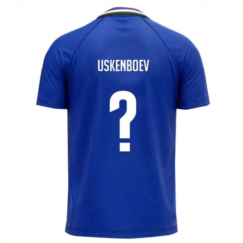 Danxen Män Uzbekistan Diyor Uskenboev #0 Kunglig Blå Vit Hemmatröja Matchtröjor 26-28 Tröjor T-Tröja