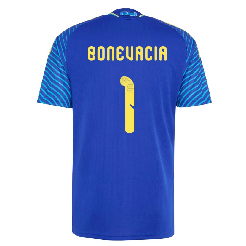 Danxen Män Curaçao Giuliano Bonevacia #1 Marin Vit Hemmatröja Matchtröjor 26-28 Tröjor T-Tröja